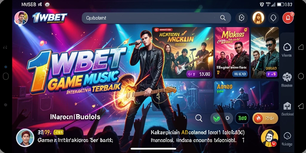 Screenshot menampilkan pemain menikmati gameplay interaktif 11WBET dengan berbagai lagu.