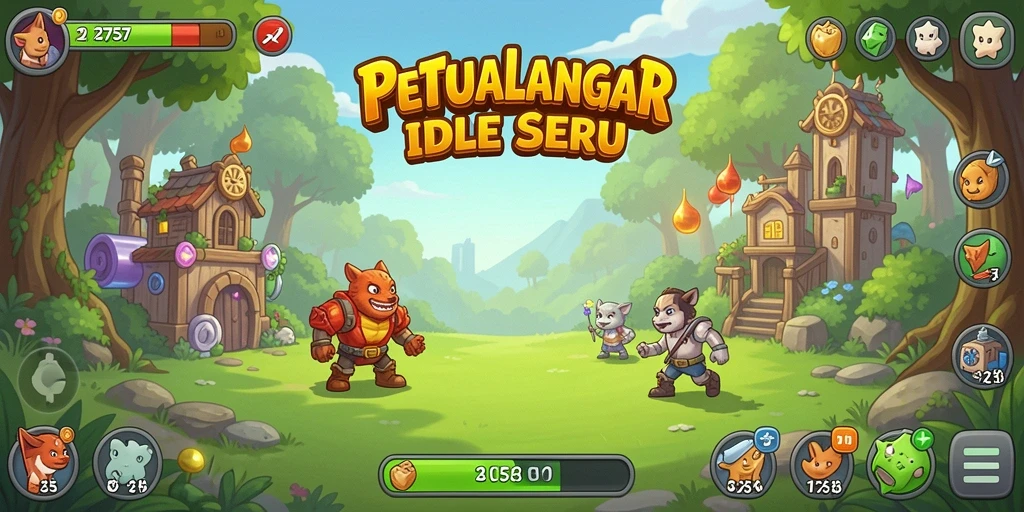 Tampilan gameplay menarik dari 2757 dengan karakter Idle yang aktif.