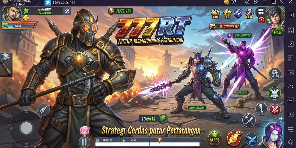 Tangkapan layar menunjukkan pertempuran strategi yang mendebarkan.