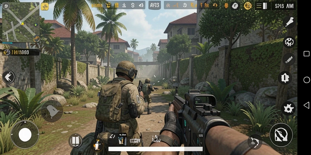 Gameplay seru dalam API33 dengan aksi TPS yang mendebarkan.