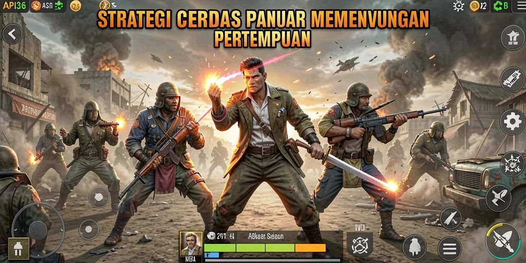 Tampilan gameplay menarik dari API36 dalam pertempuran strategi.