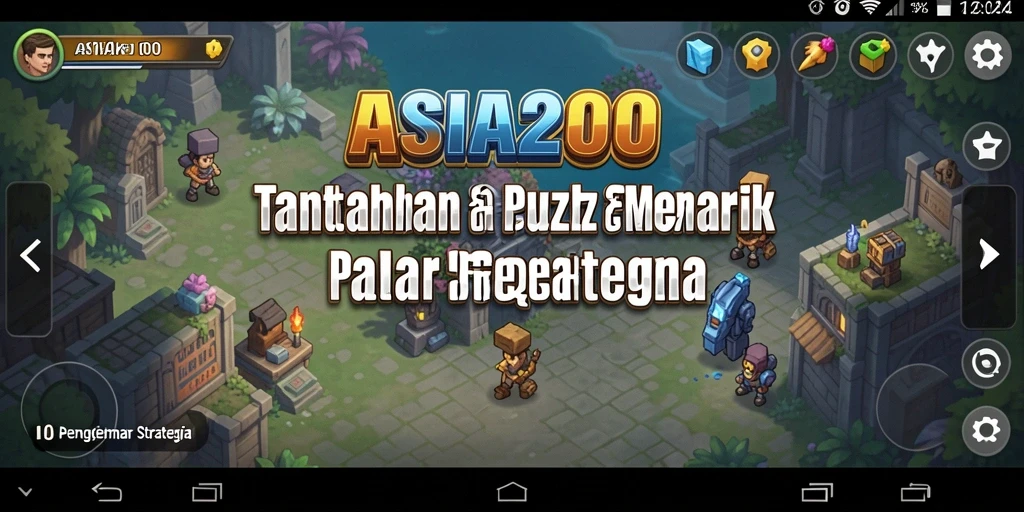 Tampilan utama game ASIA200 dengan gameplay Puzzle yang seru.