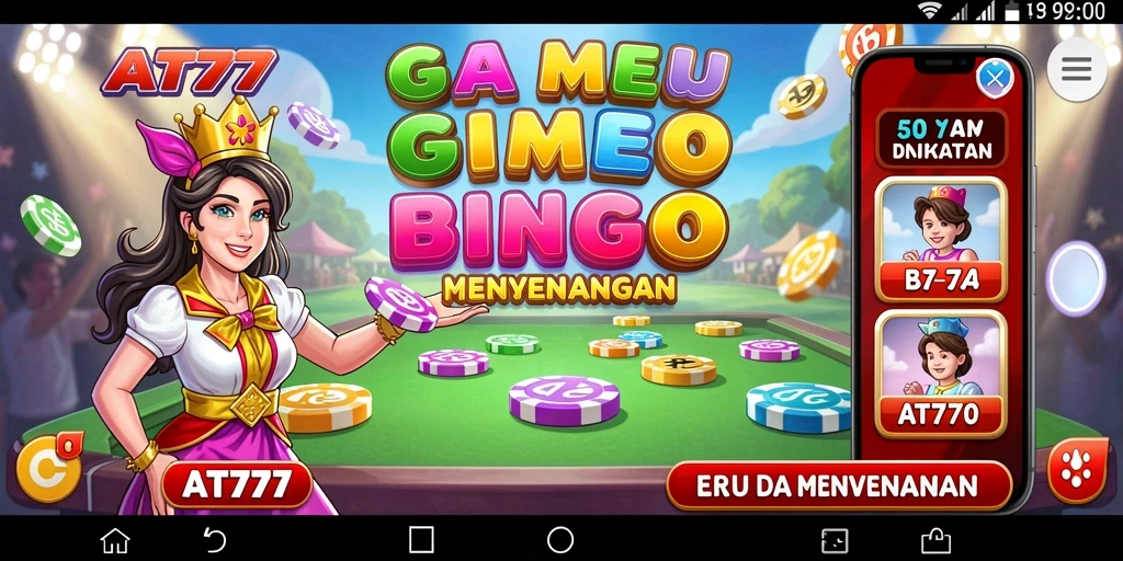 Screenshot gameplay Bingo yang seru dan interaktif.