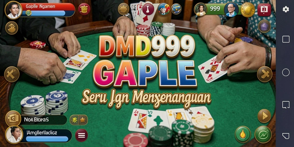 Tampilan gameplay gaple yang seru dan interaktif di DMD999.