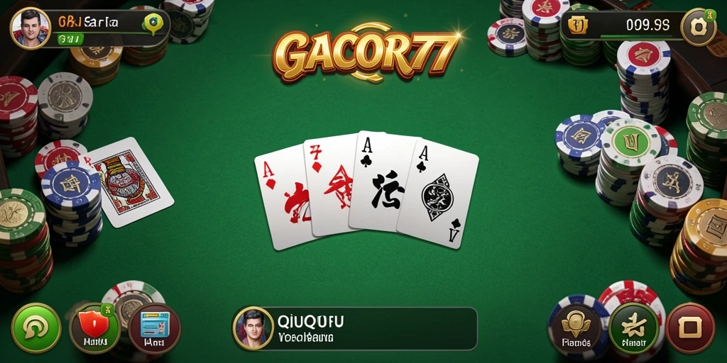 Tampilan gameplay QiuQiu yang seru dan penuh warna.