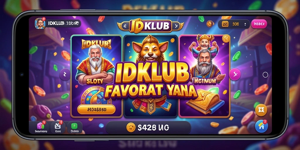 Screenshot utama IDKLUB menampilkan gameplay Slot yang menarik.