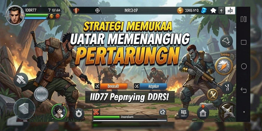 Tangkapan layar gameplay IDR77 menampilkan pertempuran strategis yang seru.