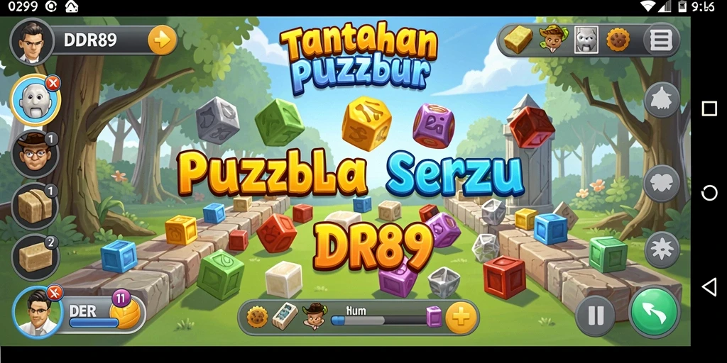 Screenshot gameplay IDR89 dengan puzzle menantang yang menunggu untuk diselesaikan.