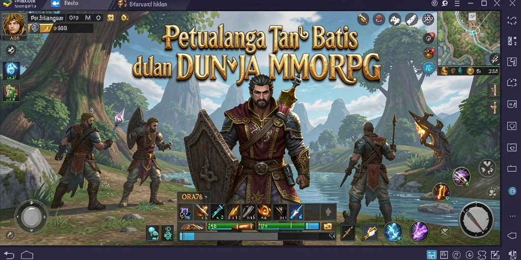 Screenshot utama ORA78 menampilkan aksi seru gameplay MMORPG.