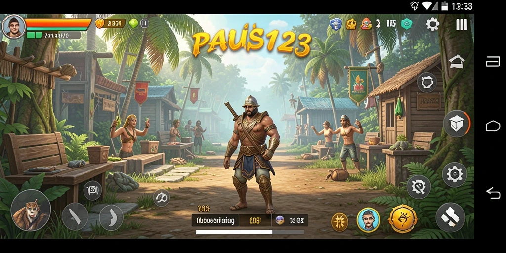 Tampilan gameplay PAUS123 yang interaktif dan dinamis.