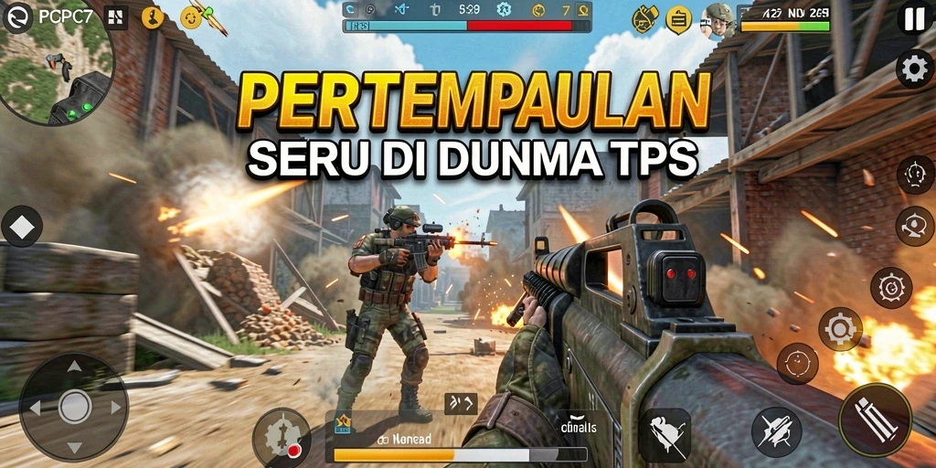 Tampilan gameplay seru dan mendebarkan dari PCPC7.