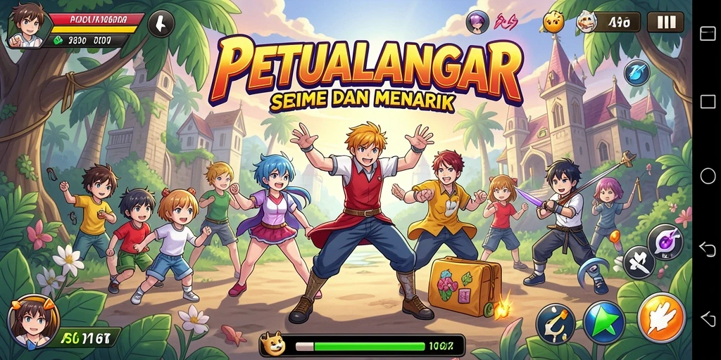 Tampilan gameplay PG11 menampilkan aksi seru dengan karakter Anime yang keren.