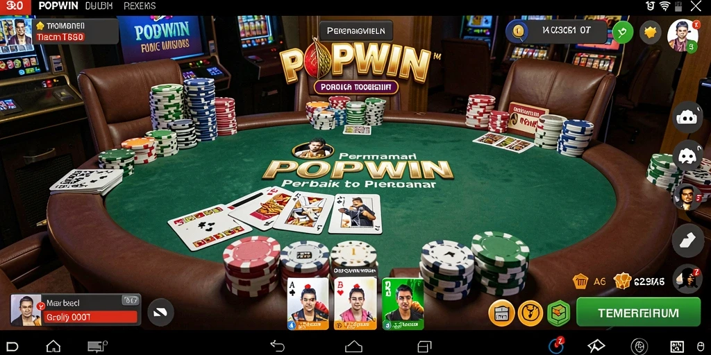 Tampilan gameplay Poker yang menarik dan interaktif di POPWIN.
