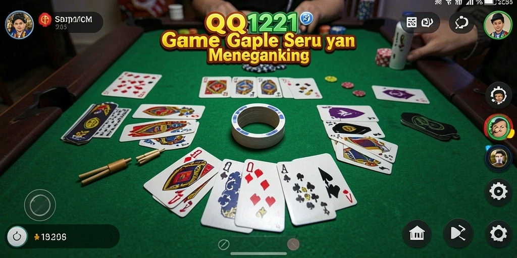 Tampilan menarik permainan Gaple di QQ1221