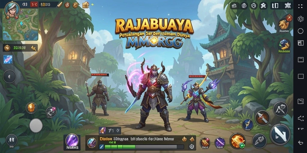Tangkapan layar yang menunjukkan aksi pertarungan di dunia magnifik RAJABUAYA.