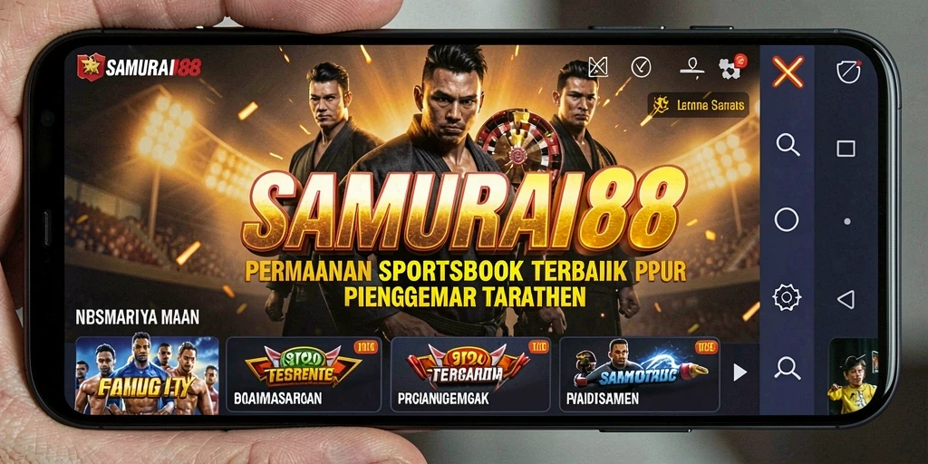 Tampilan utama SAMURAI88 yang memperlihatkan suasana taruhan yang mendebarkan.
