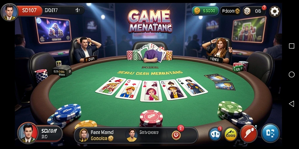 Tampilan gameplay poker yang menarik di SD107.