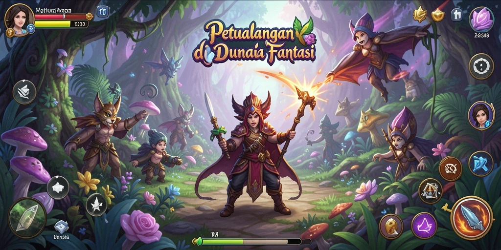 Gameplay seru dan menantang dalam dunia petualangan.