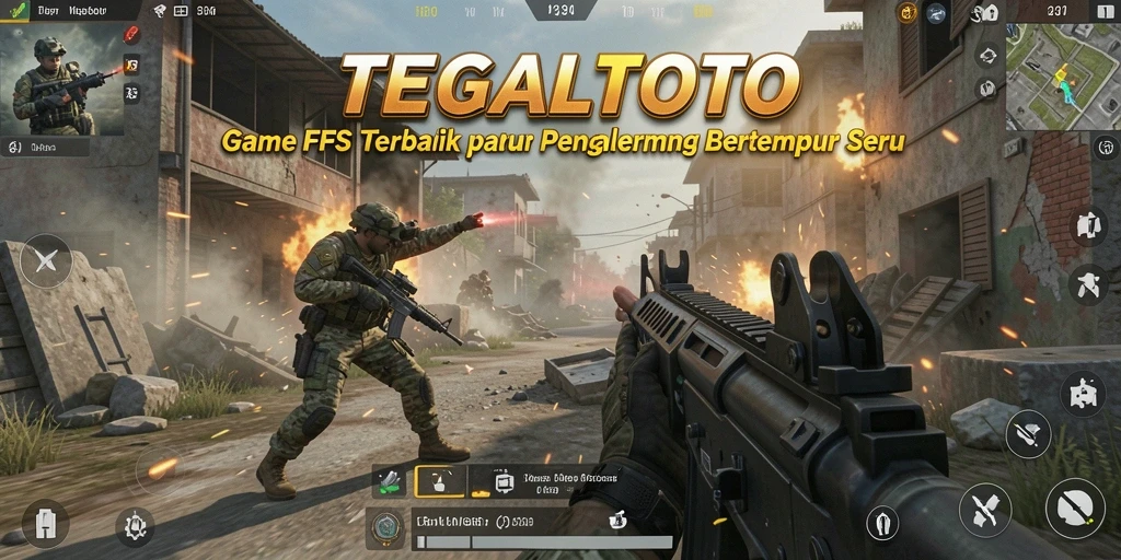Tangkapan layar gameplay intens TEGALTOTO dengan pertempuran seru.
