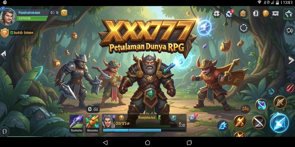 Tampilan gameplay RPG yang mengasyikkan dan mendebarkan di XXX777.