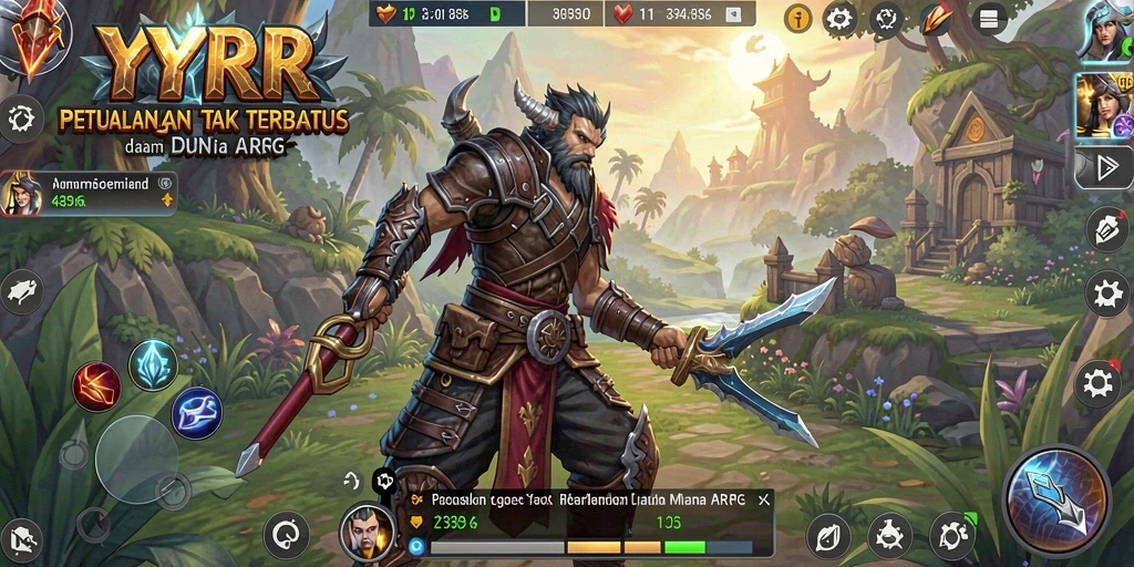 Screenshot gameplay YYRR yang menampilkan aksi pertempuran seru.